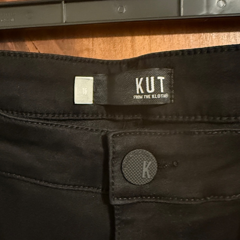 Kut from the Kloth Black Denim Pants - Picture 2 of 5